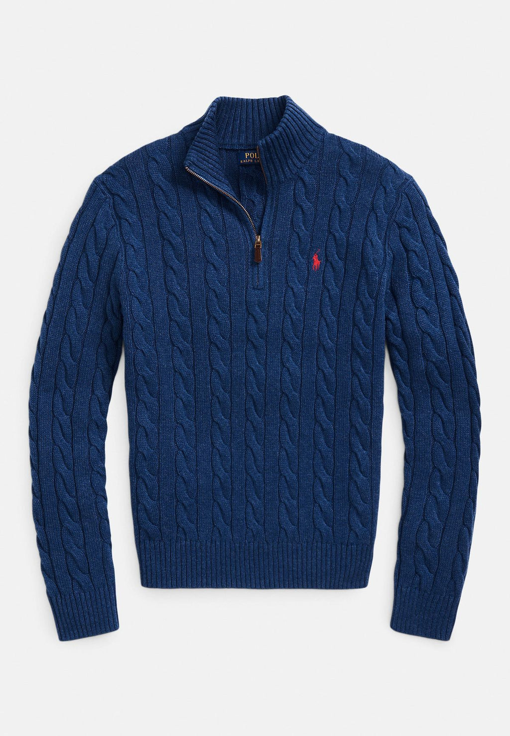 QUARTER ZIP RALPH LAUREN BLUE