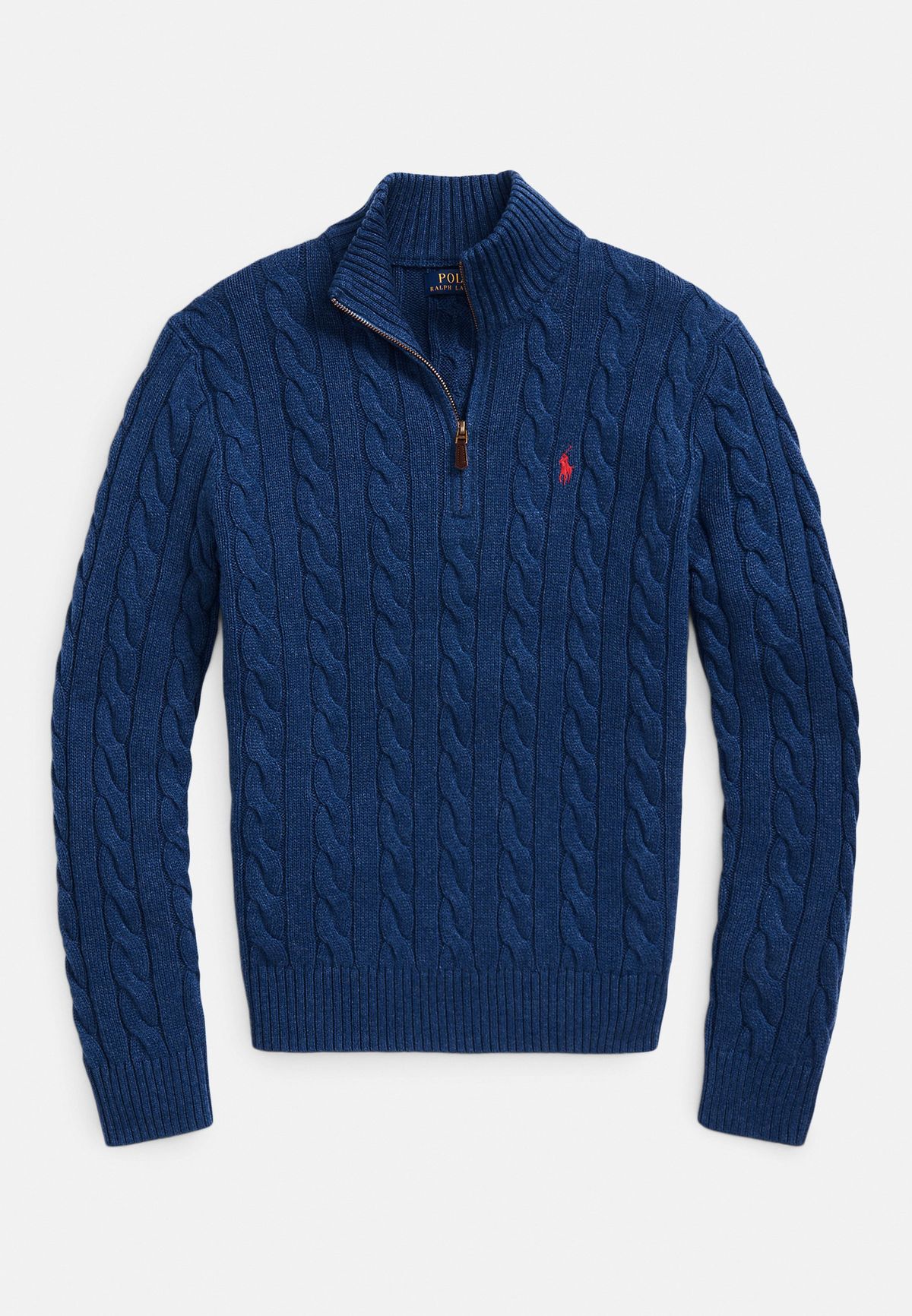 QUARTER ZIP RALPH LAUREN BLUE