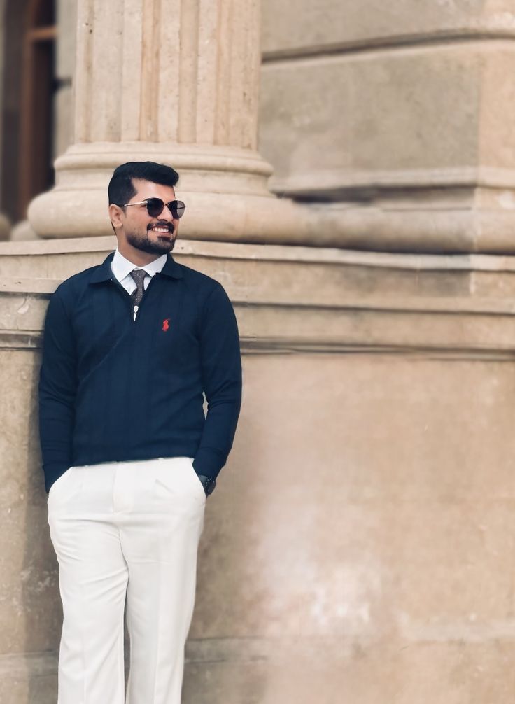 QUARTER ZIP RALPH LAUREN BLUE