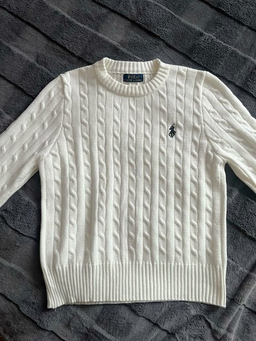 POLO RALPH LAUREN SWEATER WHITE