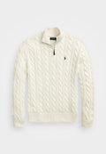 QUARTER ZIP RALPH LAUREN WHITE